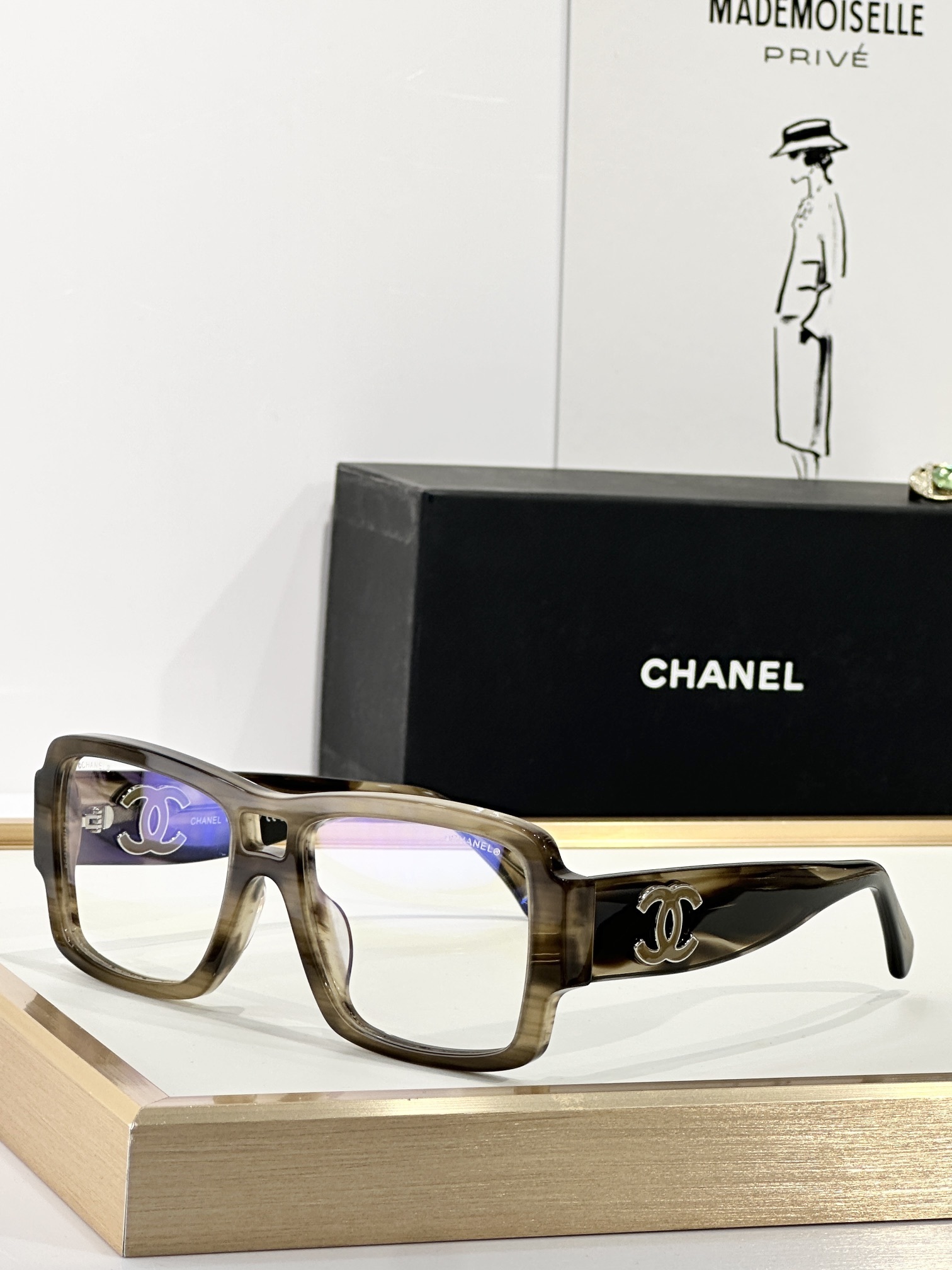 Chanel Square CC Logo Eyeglasses – Luxury Designer Optical Frames