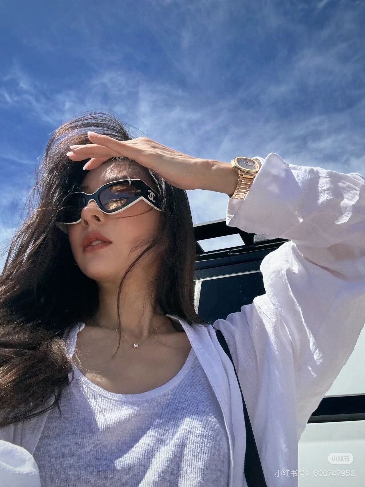 frame iconic Chanel Black White Sunglasses – Chanel Black & White