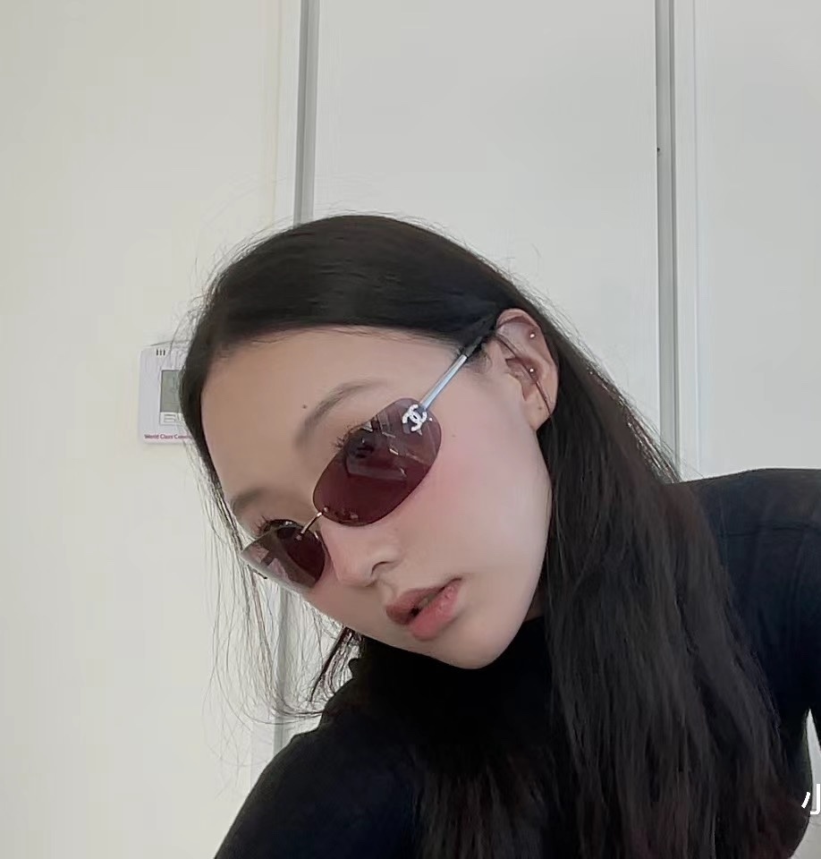 Luxury Chanel Vintage Oval Sunglasses – Rimless CC Logo Eyewear