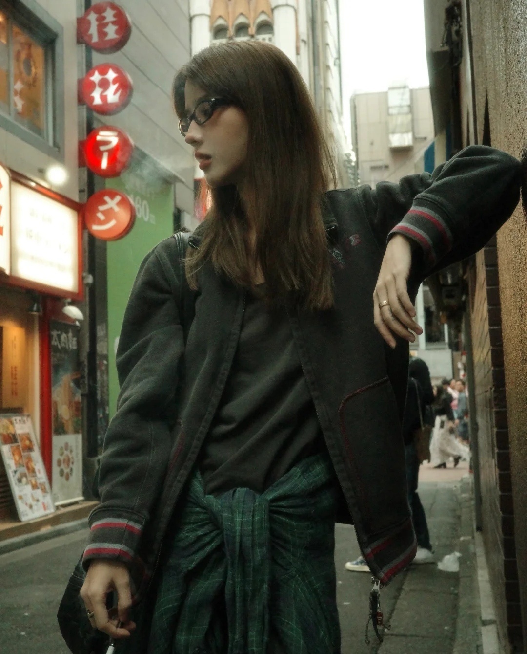 Retro Oval Black Frame Glasses – Y2K Indie Aesthetic Eyewear