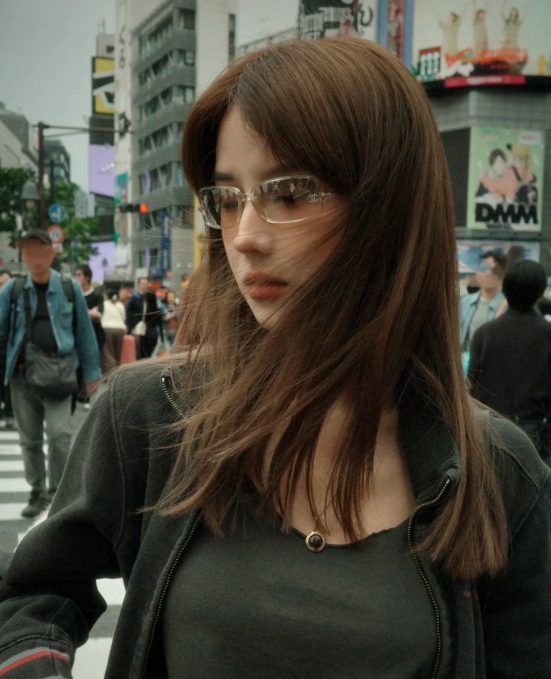 Retro Oval Black Frame Glasses – Y2K Indie Aesthetic Eyewear