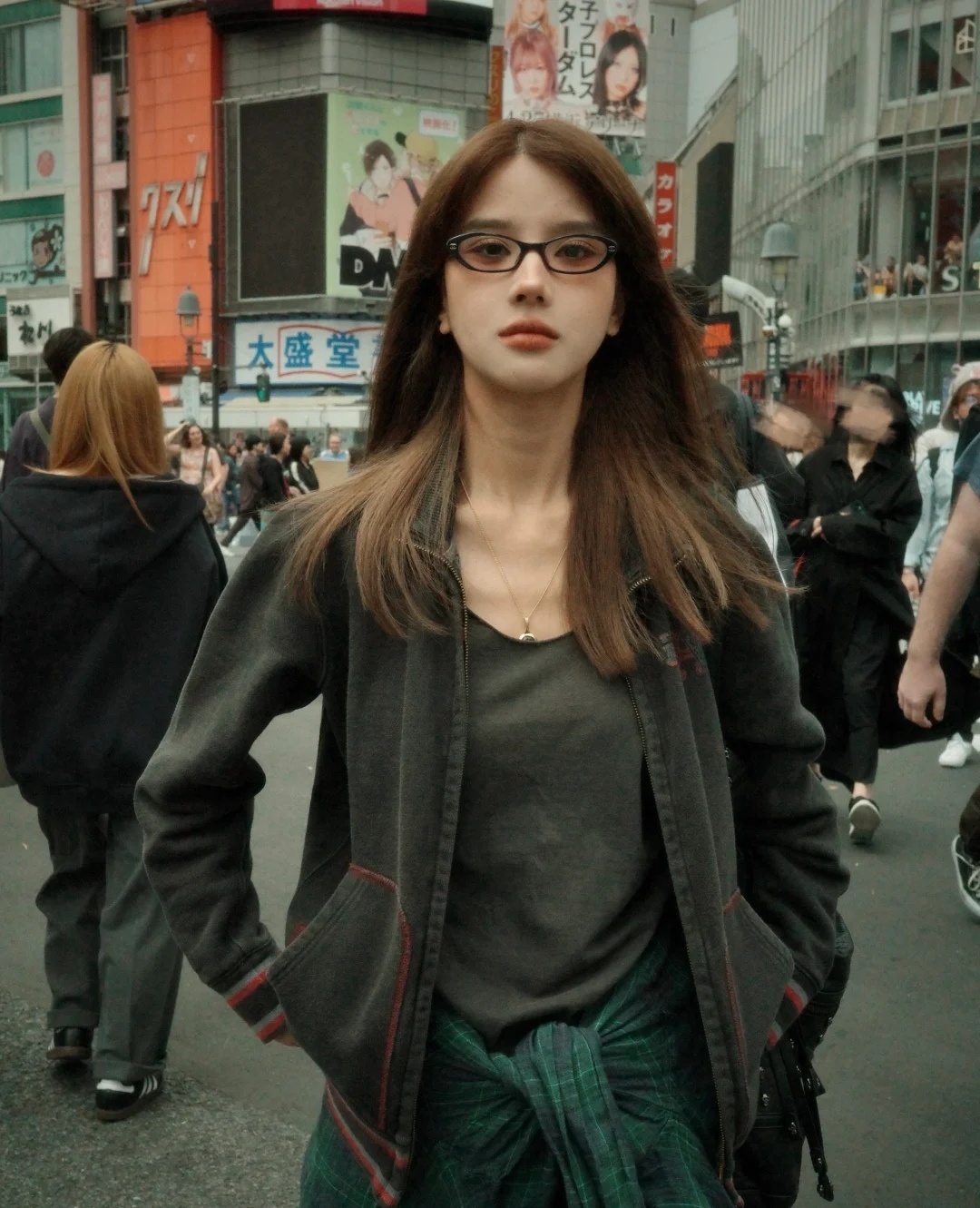 Retro Oval Black Frame Glasses – Y2K Indie Aesthetic Eyewear