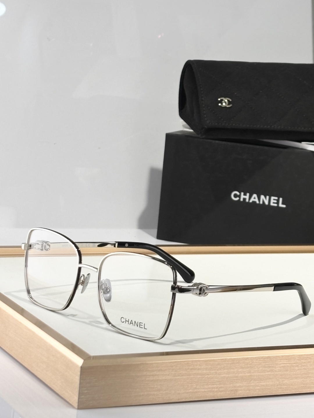 Chanel Silver Frame Glasses – Rectangular Clear Lens
