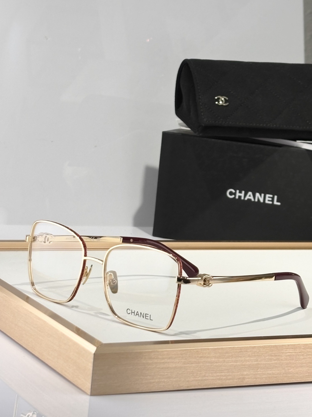 Chanel Luxury Square Metal Eyeglasses – Elegant Women’s Frames