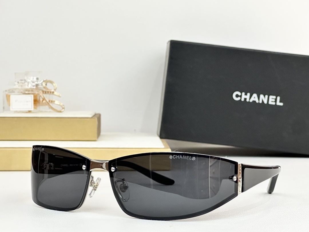 Chanel Luxury Shield Sunglasses – Premium Rimless Designer Eyewear