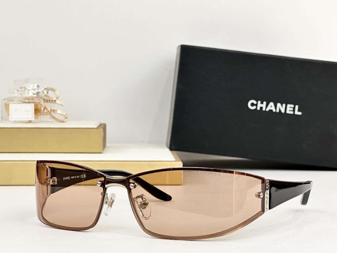 Chanel Luxury Shield Sunglasses – Premium Rimless Designer Eyewear