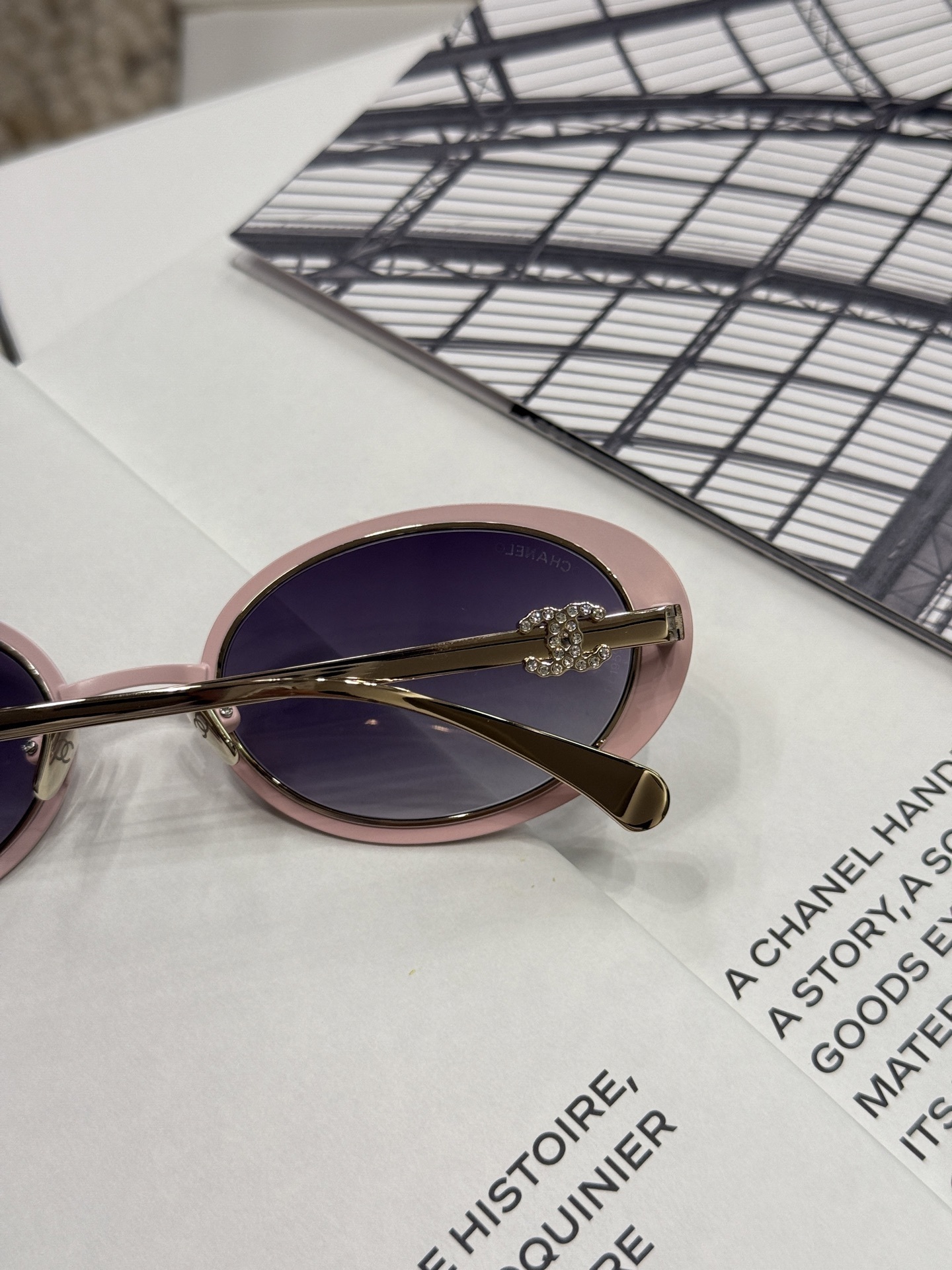 Chanel Pink Oval Sunglasses 7416 – Luxury Gradient Lens Eyewear
