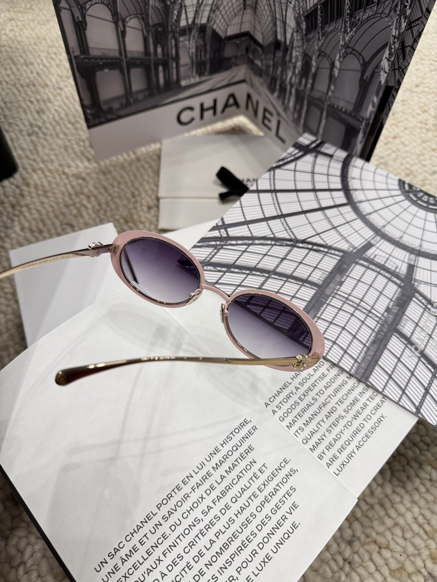 Chanel Pink Oval Sunglasses 7416 – Luxury Gradient Lens Eyewear
