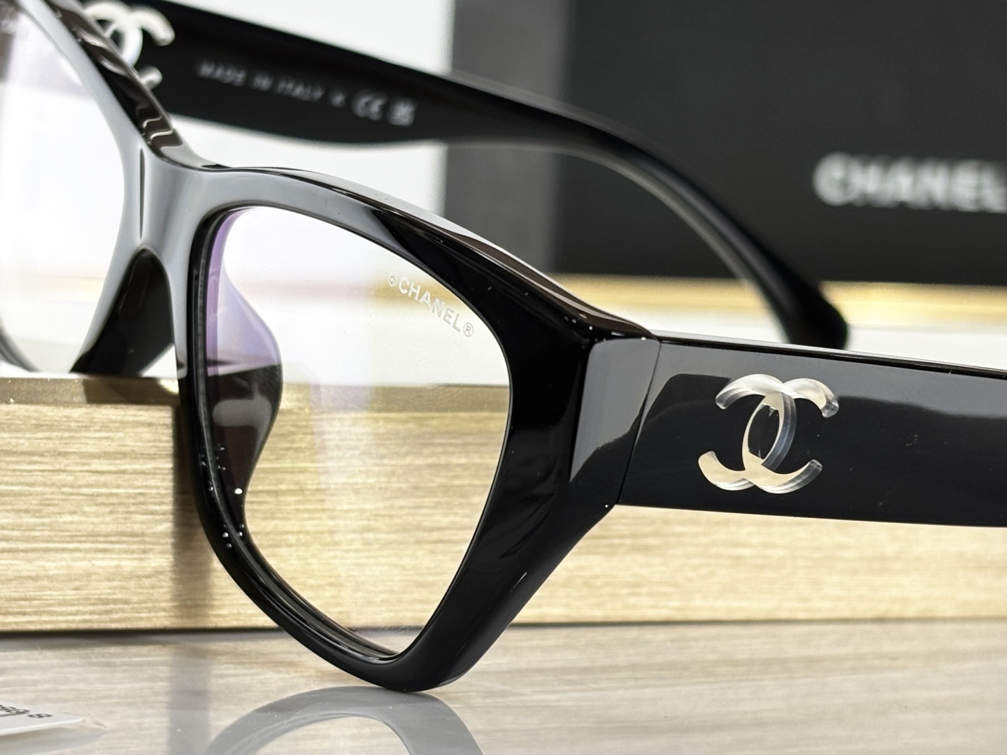 Chanel Luxury Black Cat-Eye Eyeglasses for Women – Optical Frames