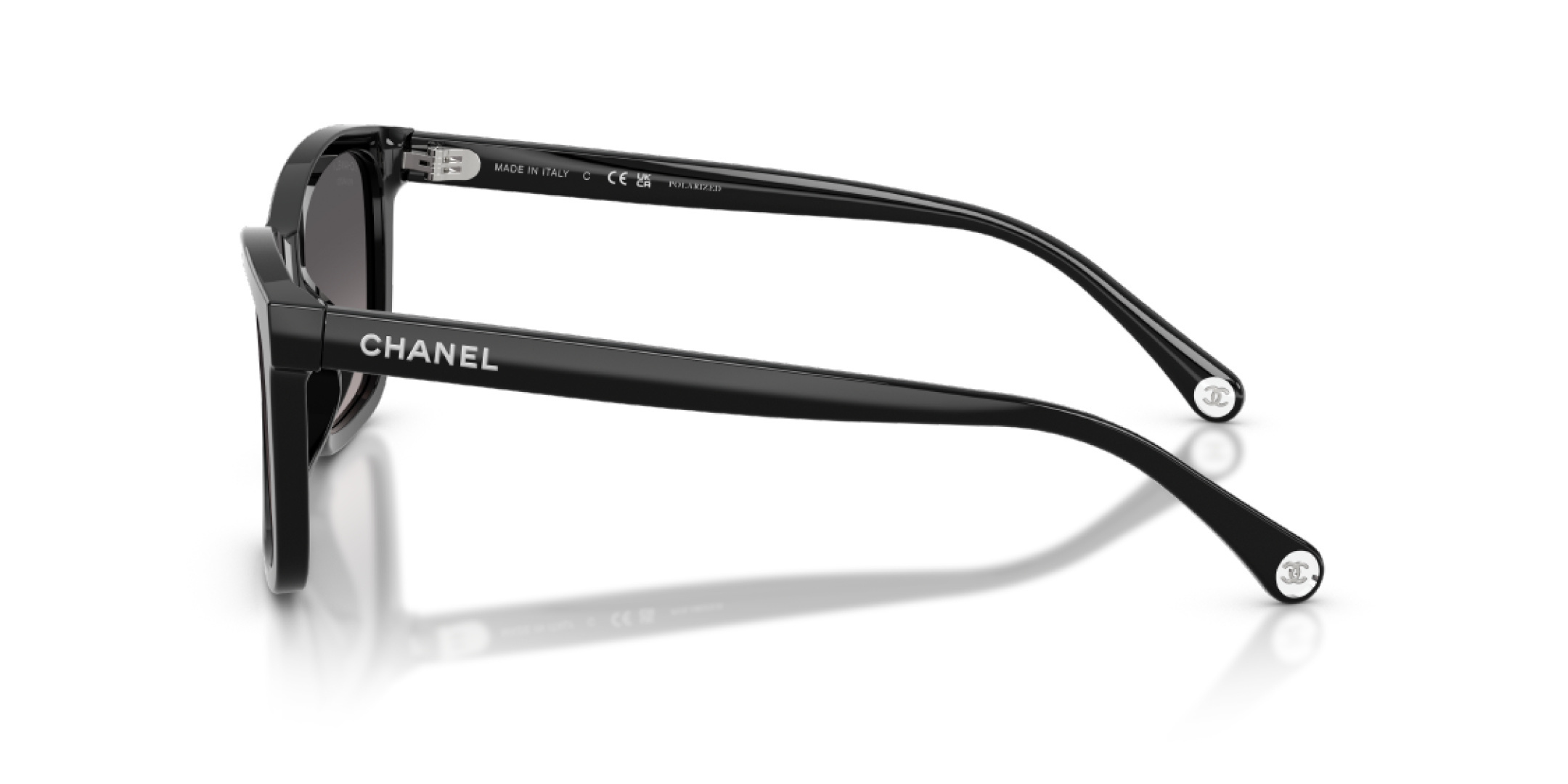 Chanel Square Sunglasses in Translucent Peach with Gradient Lenses