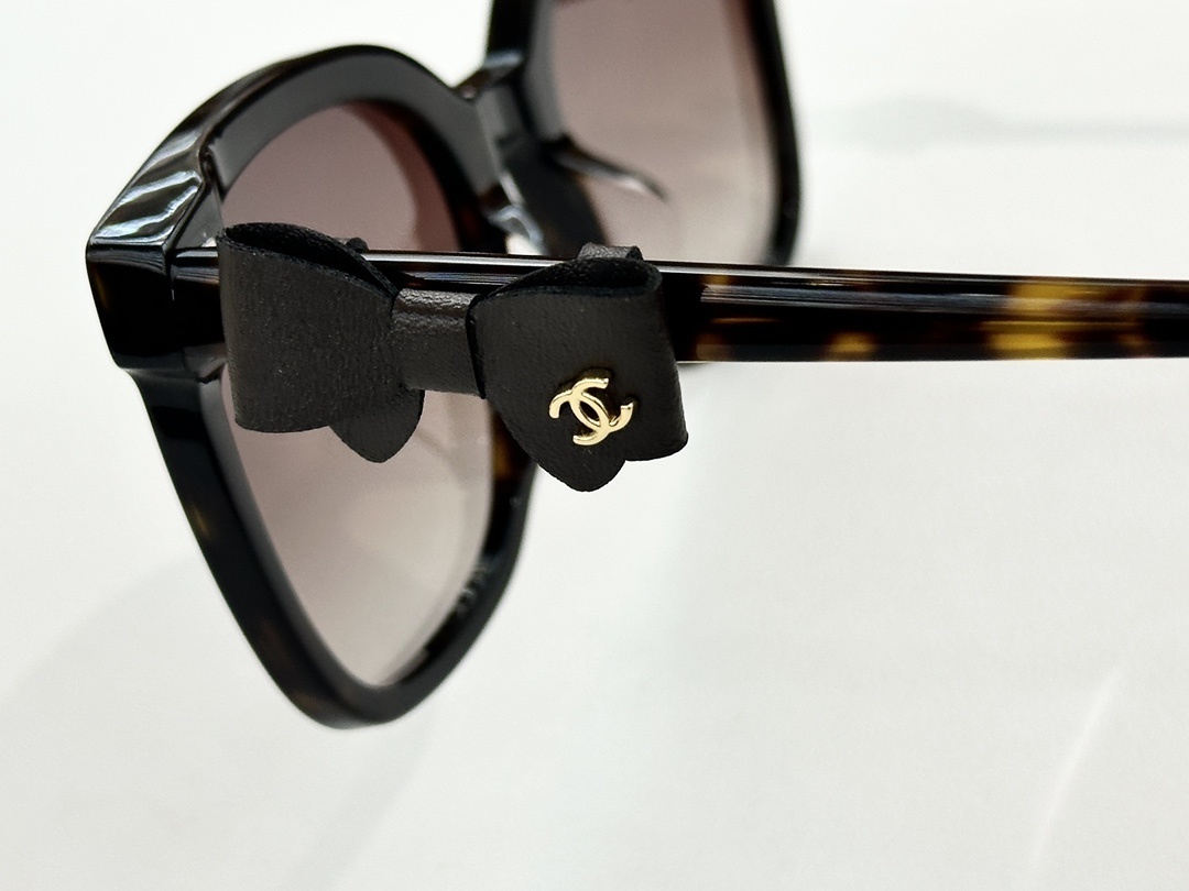 Chanel Women’s Oversized Square Sunglasses with Chic Bow Detail
