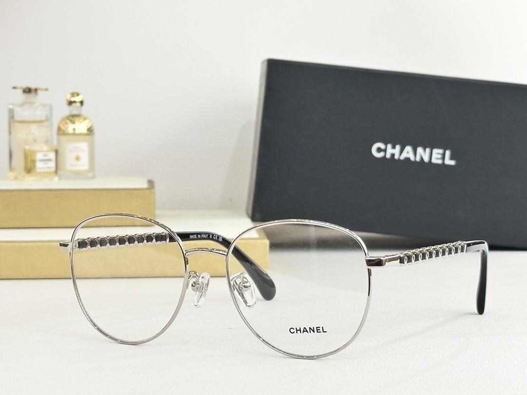 Chanel Luxury Round Metal Optical Frames for Women – Elegant Design