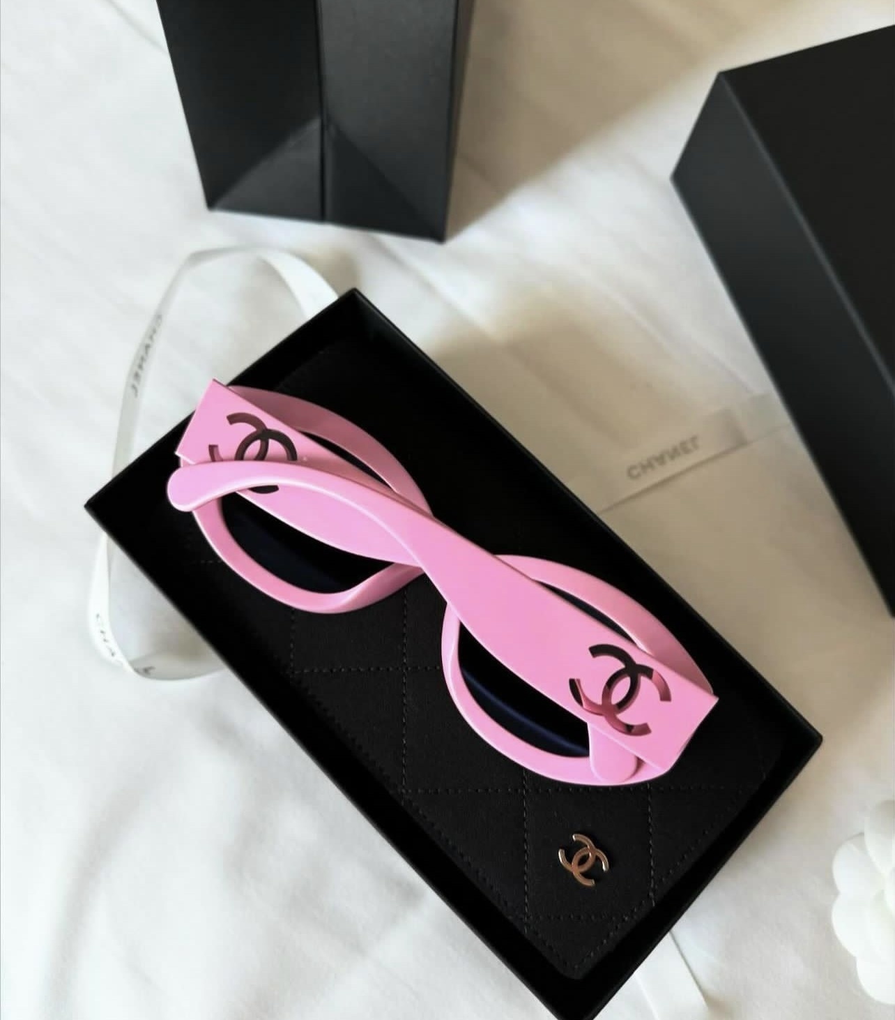 Luxury Chanel Pink Oval Sunglasses – Chic Barbiecore Style Eyewear