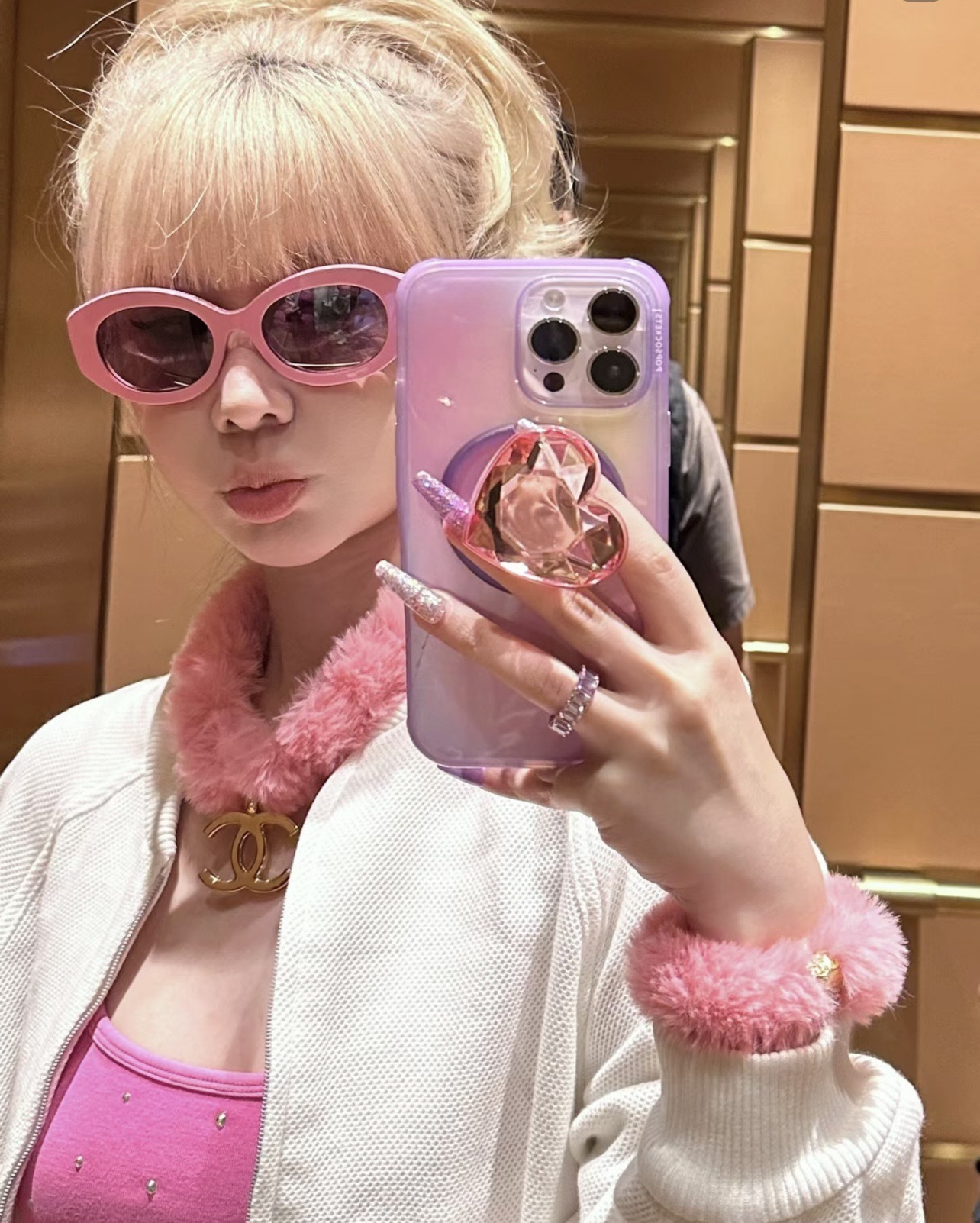 Luxury Chanel Pink Oval Sunglasses – Chic Barbiecore Style Eyewear