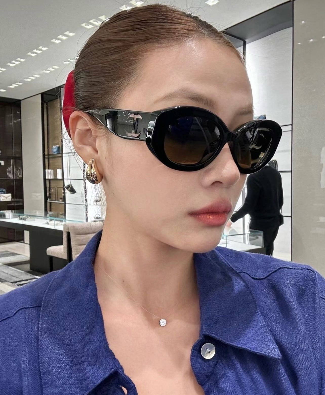 Chic Vintage Oval Sunglasses for Women – Retro Fashion UV400