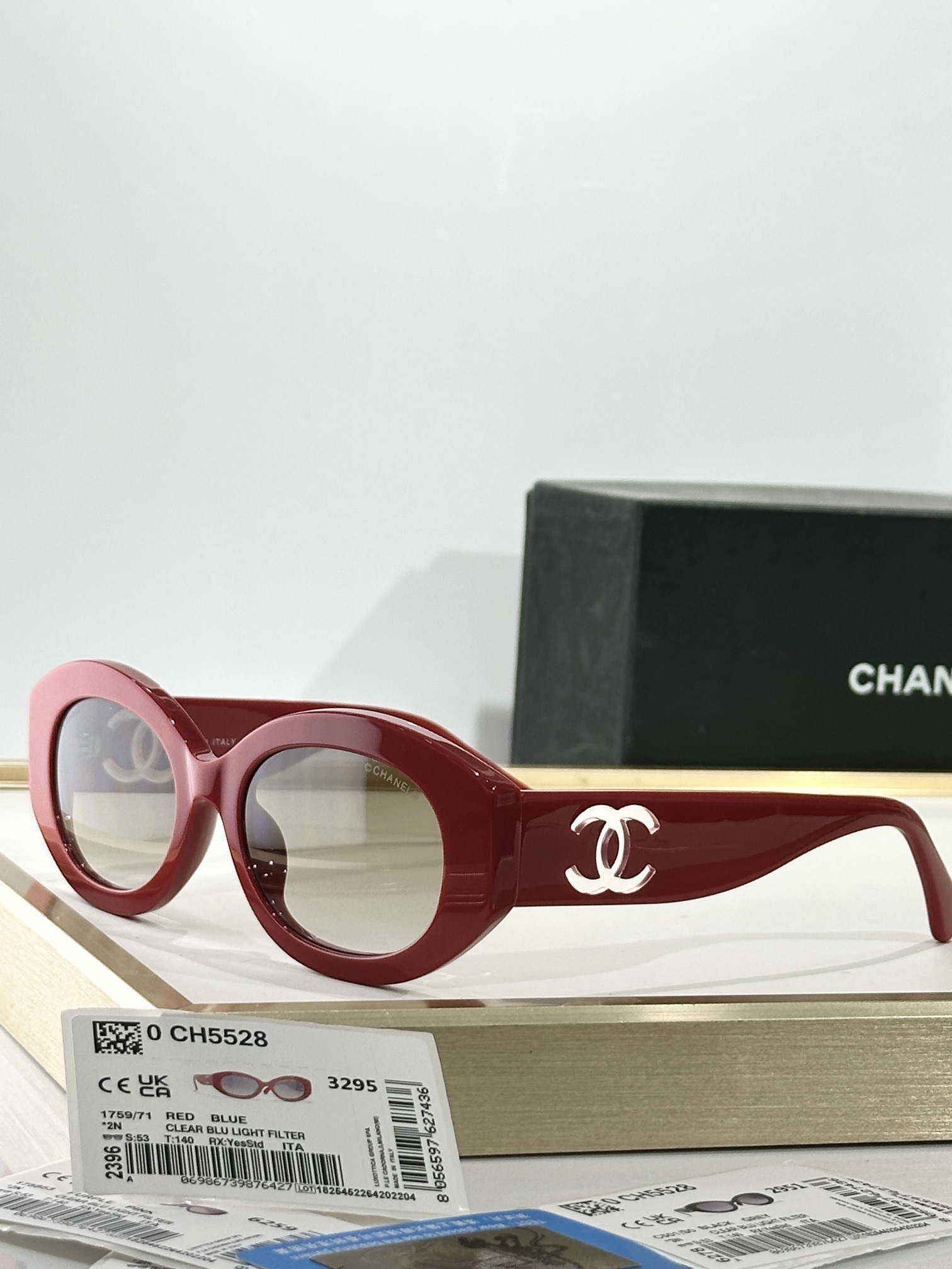 Chanel CH5528 Oval Sunglasses with Signature CC Logo