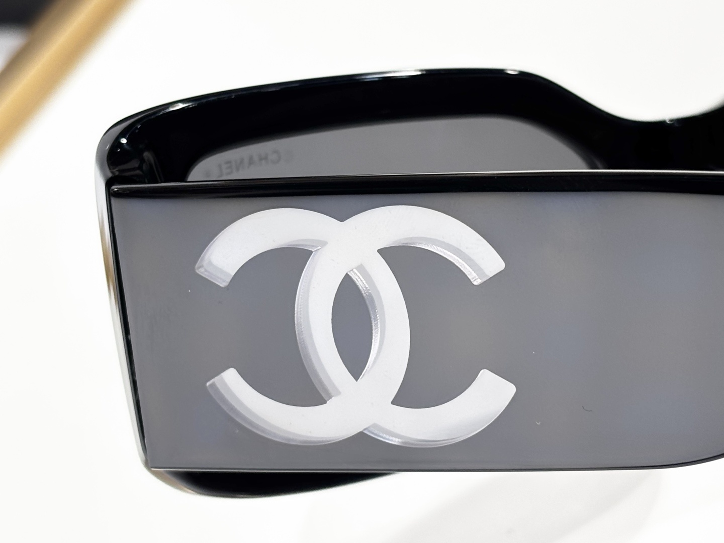 Chanel CH5526 Rectangular Sunglasses – Black Frame Grey Lens