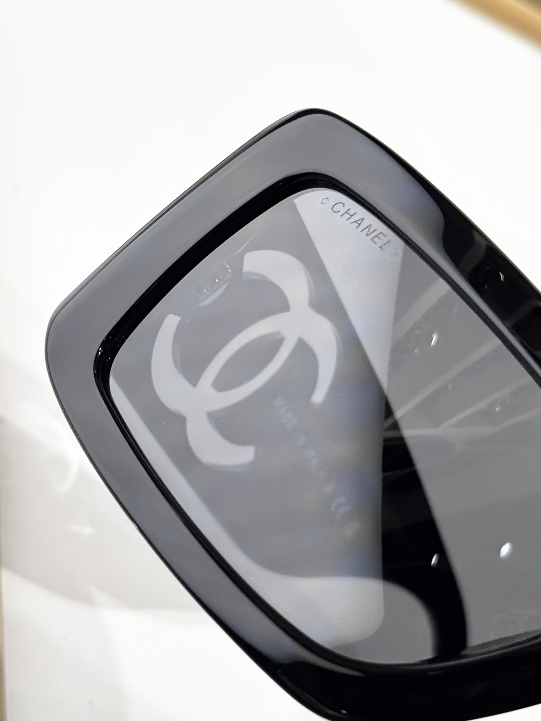 Chanel CH5526 Rectangular Sunglasses – Black Frame Grey Lens