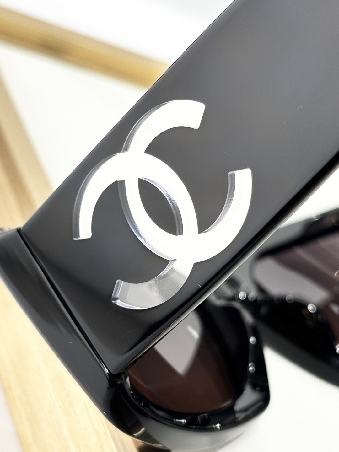 Chanel CH5526 Polarized Rectangular Sunglasses with Large CC Logo