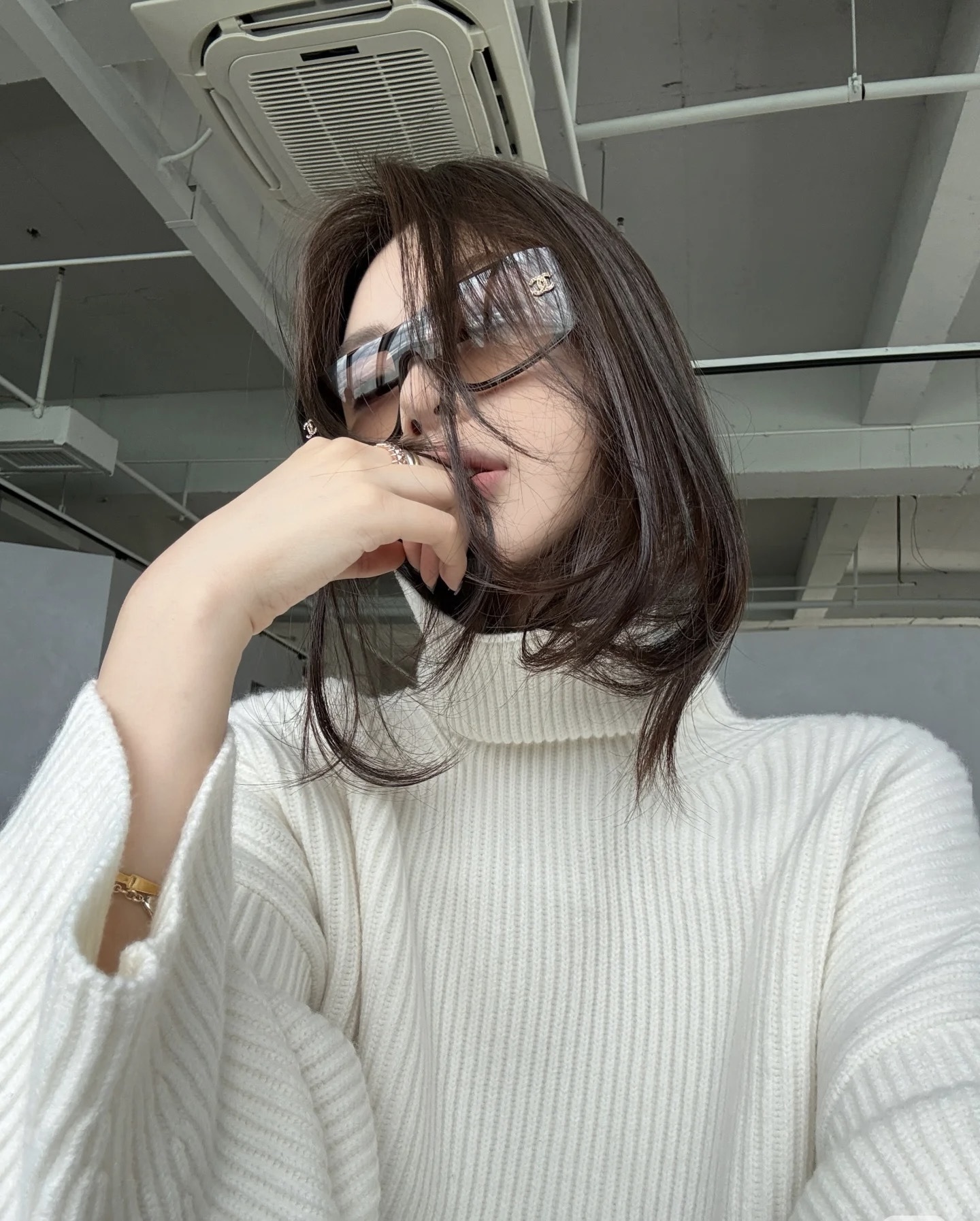 Chanel Rectangular Brown Sunglasses – Chic & Modern