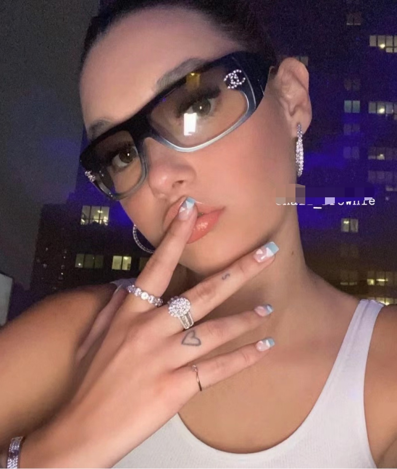 Chanel Black Shield Sunglasses iconic – Chanel Black Shield Sunglasses