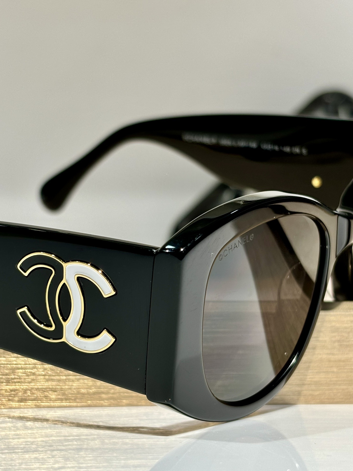 Chanel Black Butterfly Sunglasses with Signature CC Logo – Luxury