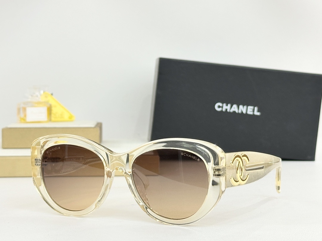 brown Chanel Clear Frame Sunglasses – Chanel Clear Frame Sunglasses