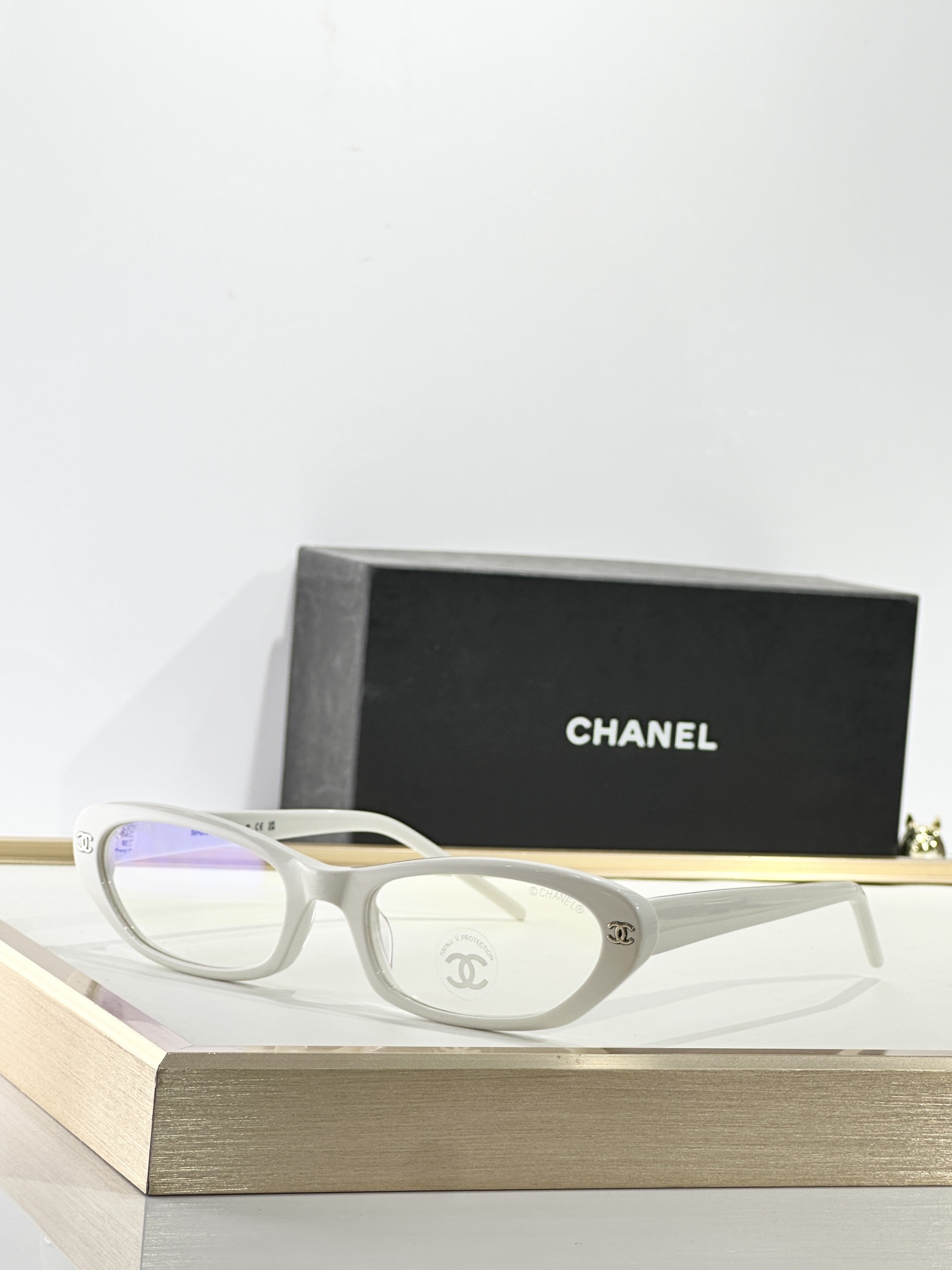 Chanel Luxury Oval Eyeglasses – Blue Light Protection Optical Frames
