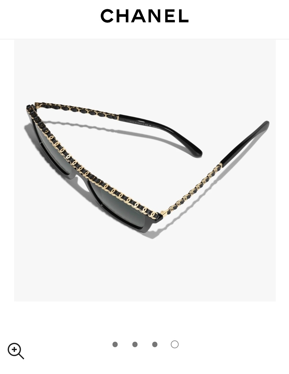 Chanel Luxury Square Sunglasses for Women – Elegant Chain Detail