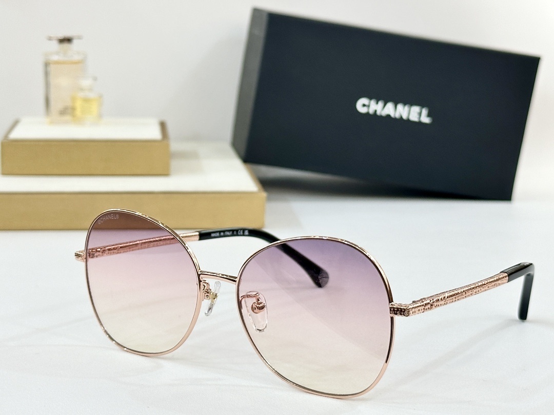 Chanel Luxury Oversized Round Sunglasses for Women – Premium Design