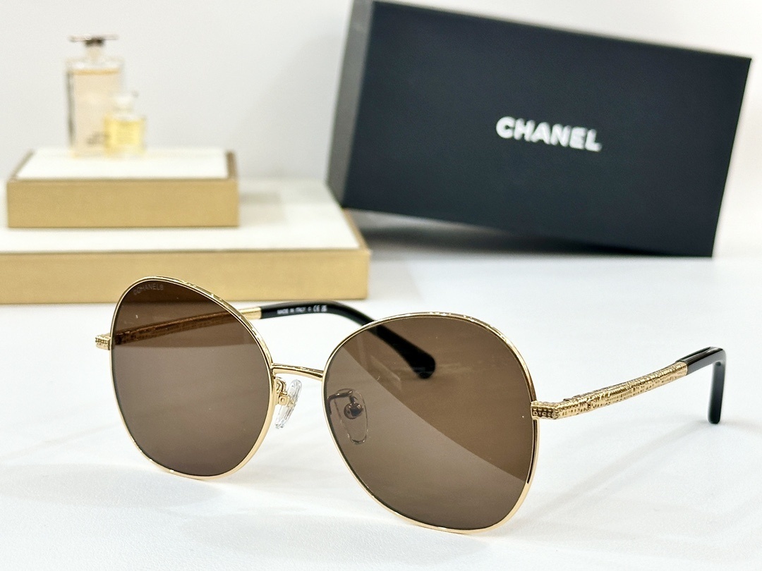 Chanel Luxury Oversized Round Sunglasses for Women – Premium Design