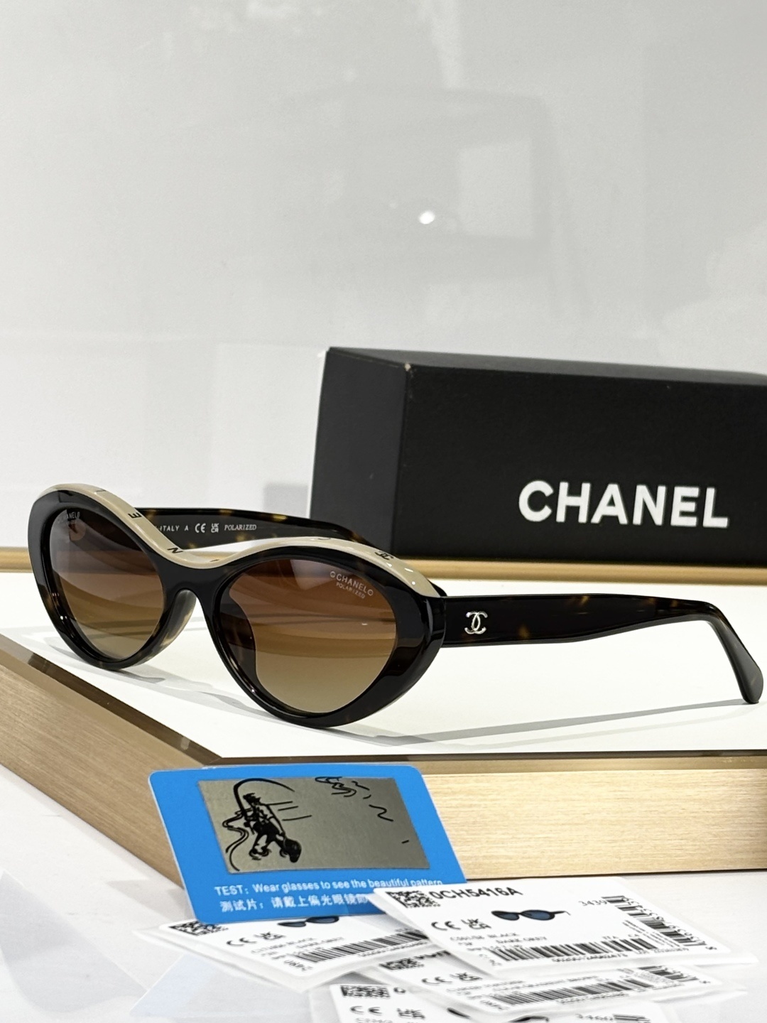 Chanel CH5416A Polarized Oval Sunglasses for Women – Luxury Eyewear