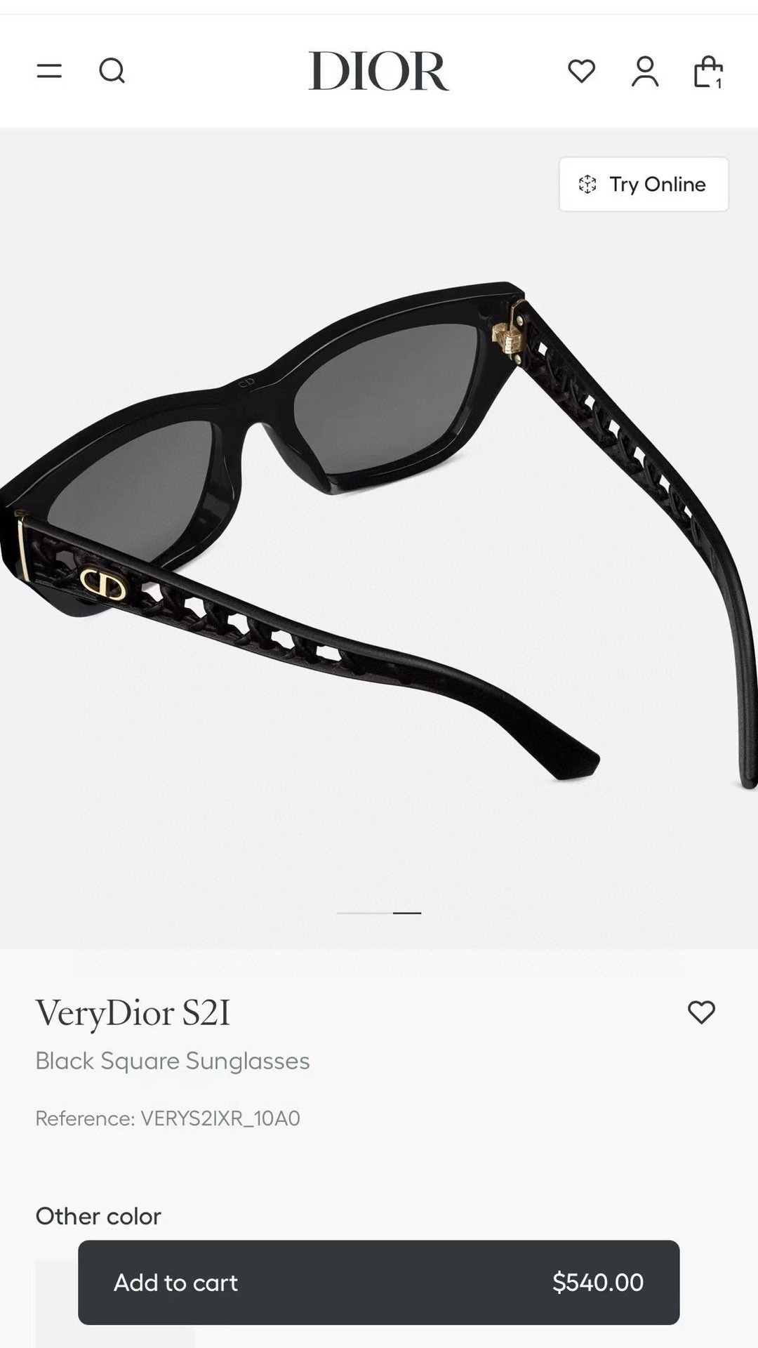 VeryDior S2I White Square Sunglasses – Luxury Designer Eyewear