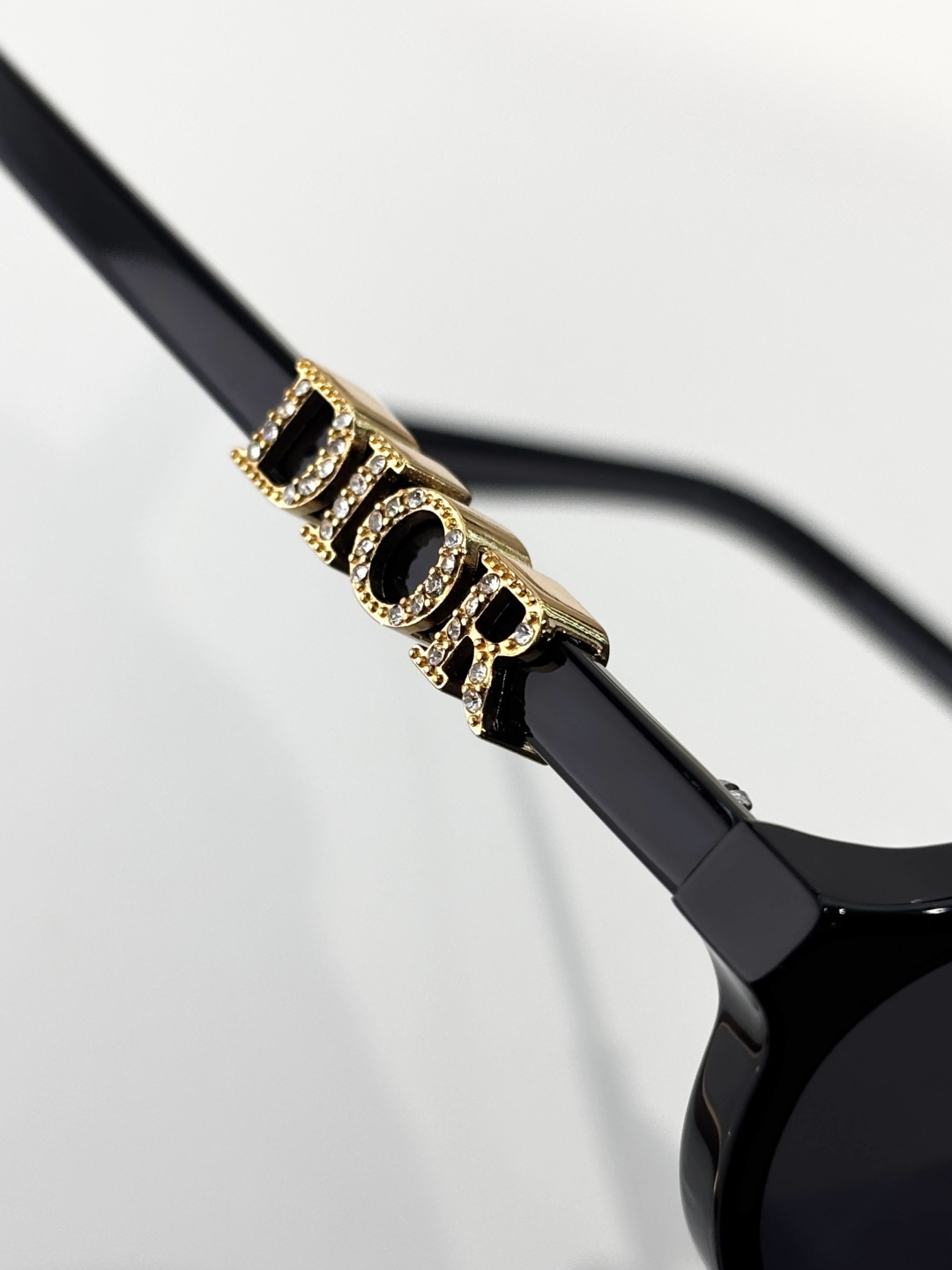 DiorTreasure R1I Glittery Black Oval Sunglasses – Luxury Eyewear