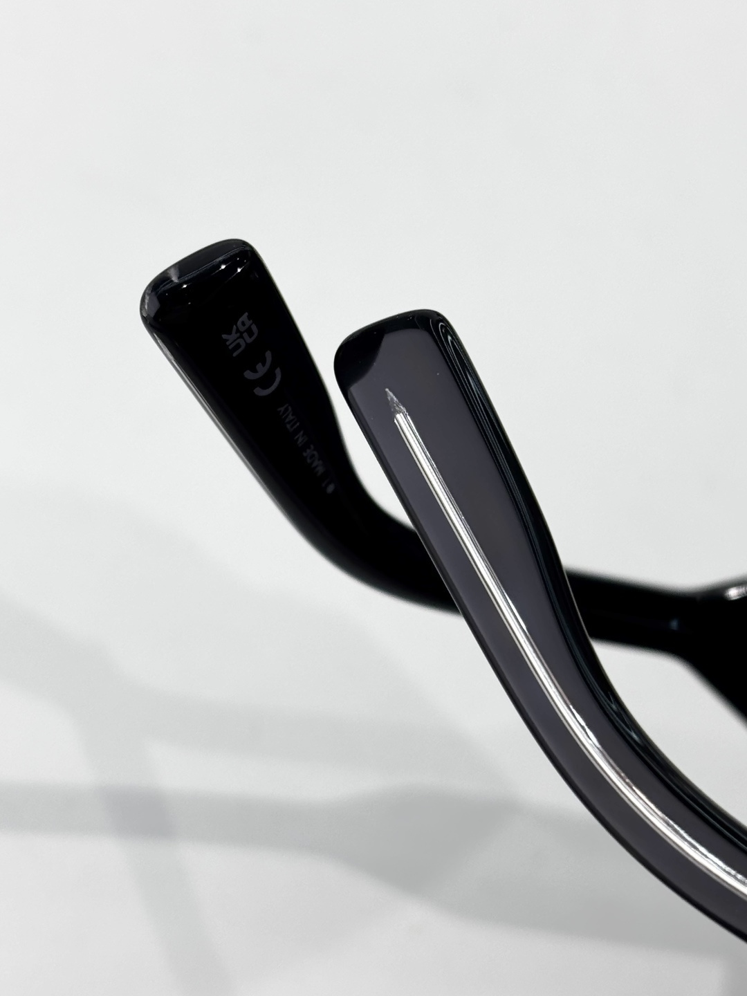 Christian Dior Label S1I Black Rectangular Sunglasses