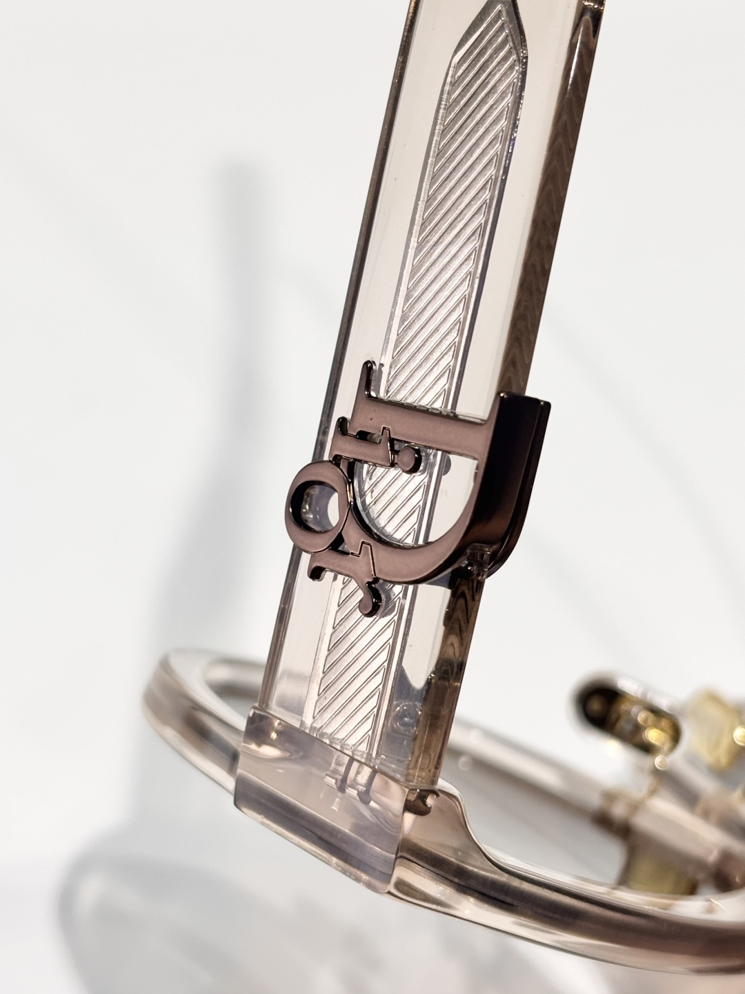 DiorOblique S4F Square Sunglasses – Transparent Beige