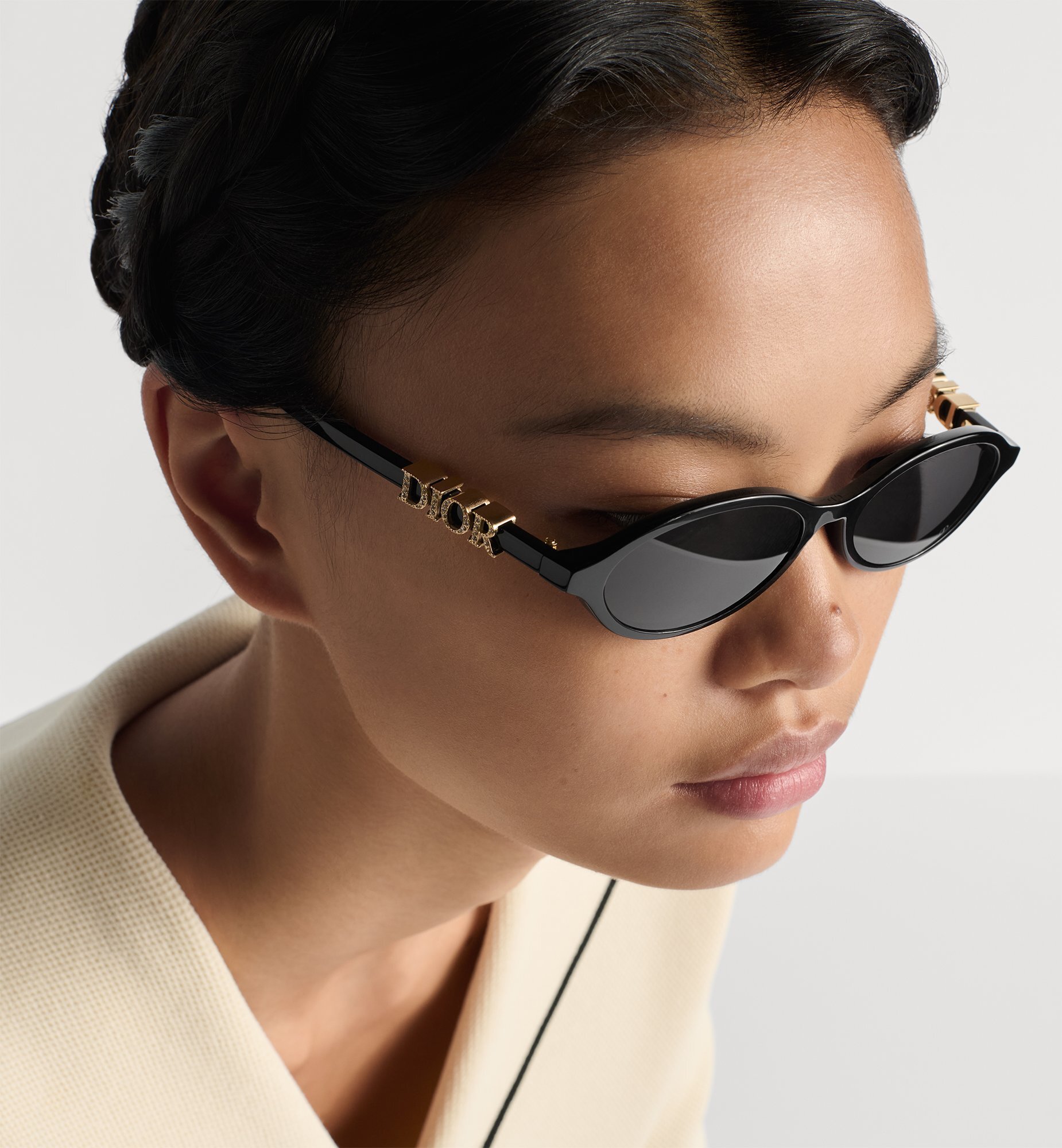 Dior MissDior B1U Luxury Cat-Eye Sunglasses in Black