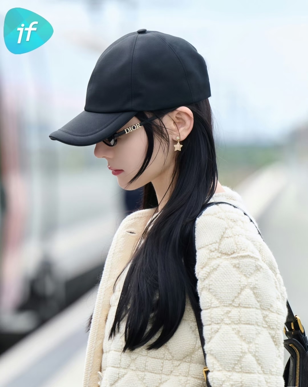 Dior MissDior B1U Luxury Cat-Eye Sunglasses in Black