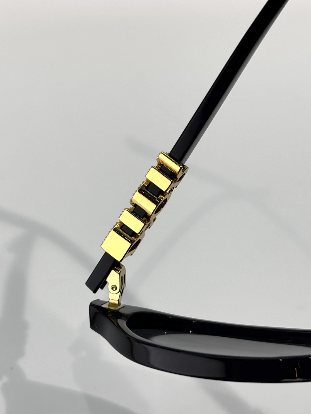 Dior Signature Oval Sunglasses in Black with Gold-Tone Logo