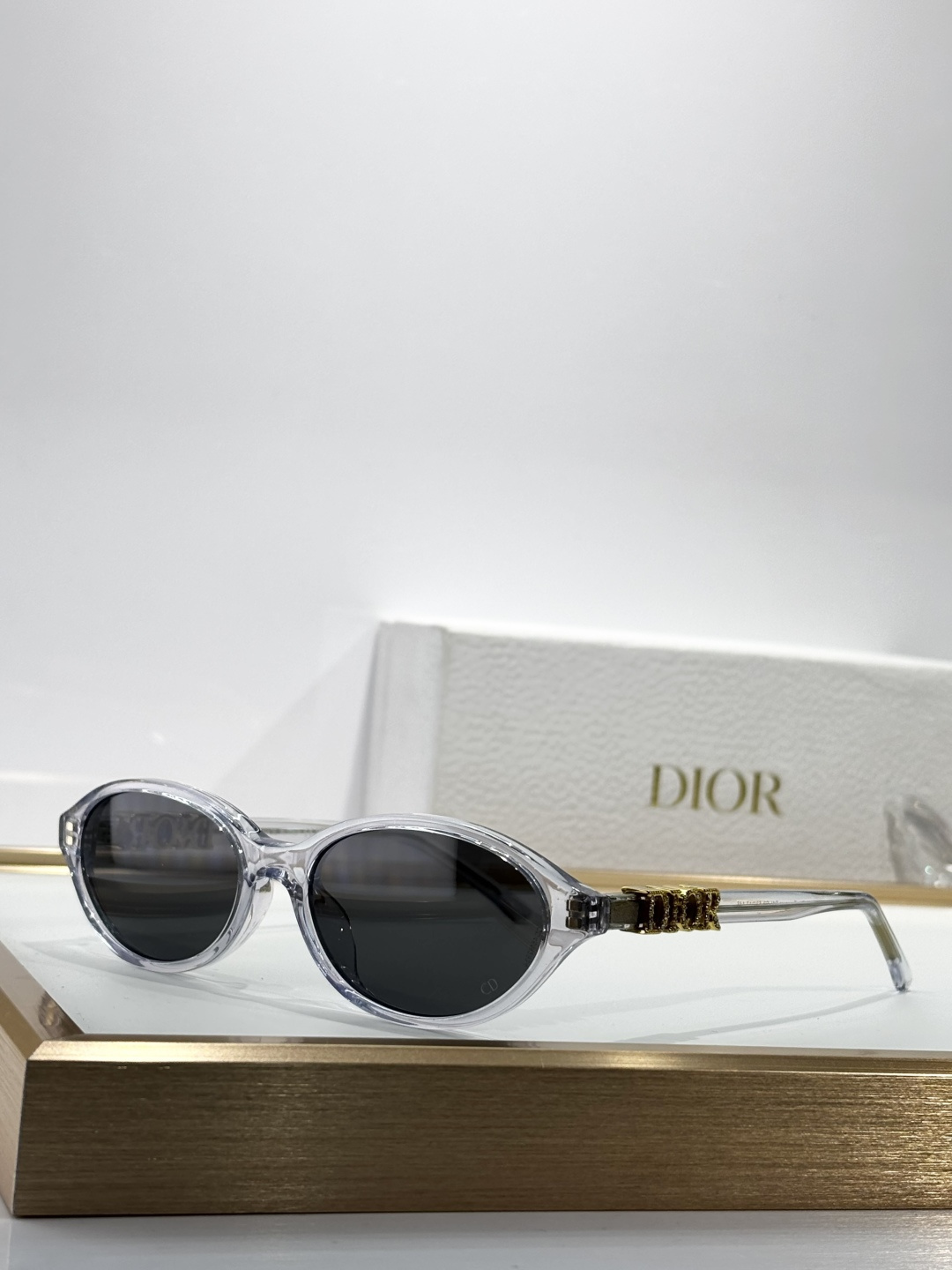 Dior Clear Frame Sunglasses