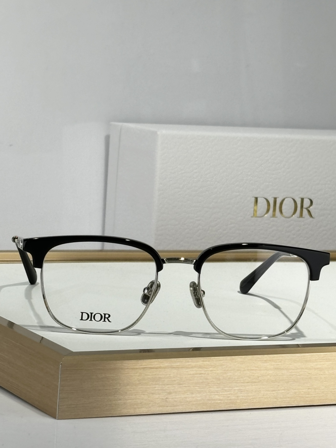 montaigne Dior Black Silver Eyeglasses – Dior Montaigne 47