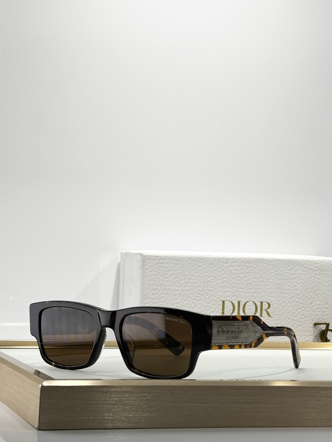 Dior Rectangular Sunglasses with Premium Tinted Lenses