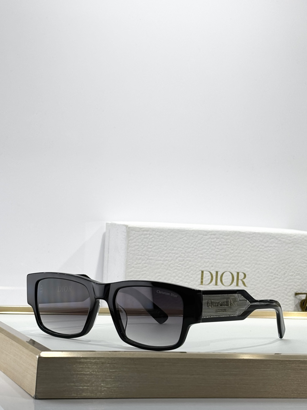 Dior Rectangular Sunglasses with Premium Tinted Lenses