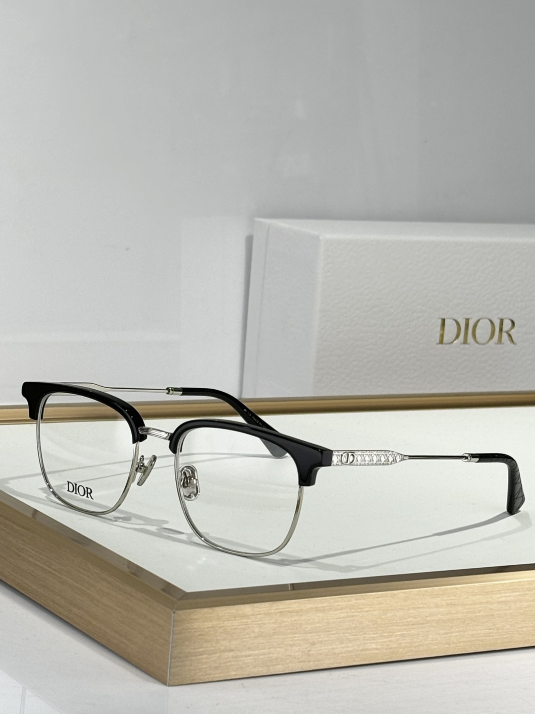 Dior Black Silver Club M1U Eyeglasses – Designer Frames