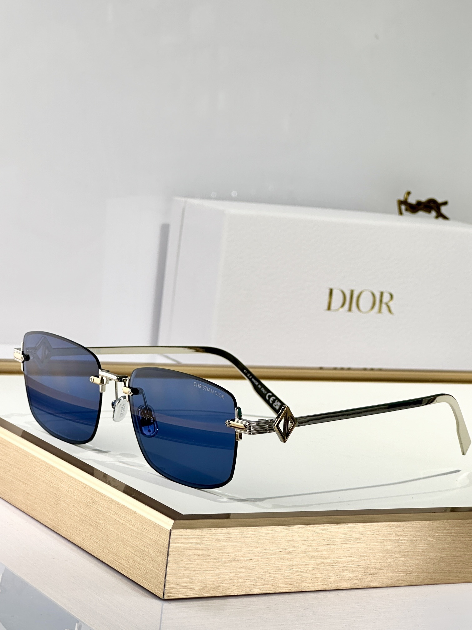 Dior Rimless Square Sunglasses – Luxury Designer Eyewear