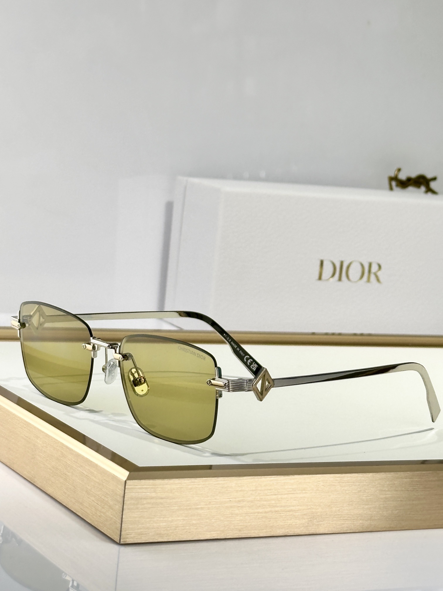 Dior Rimless Square Sunglasses – Luxury Designer Eyewear