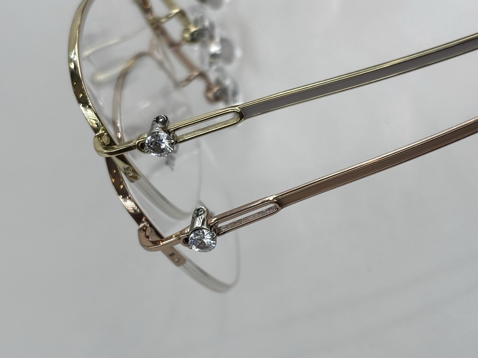 Dior Titanium Half-Rim Eyeglasses – Luxury Designer Frames
