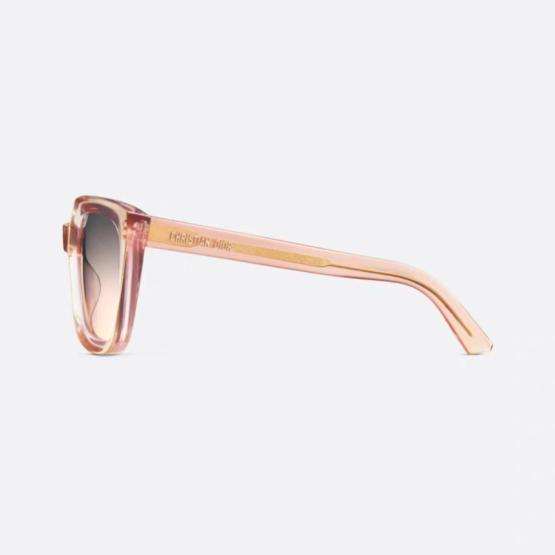 Christian Dior Pink Square Transparent Sunglasses