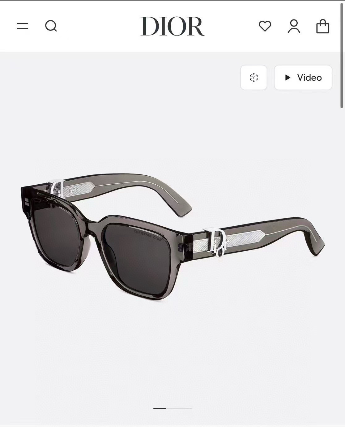 Dior Signature S7F Rectangular Sunglasses – Luxury Eyewear