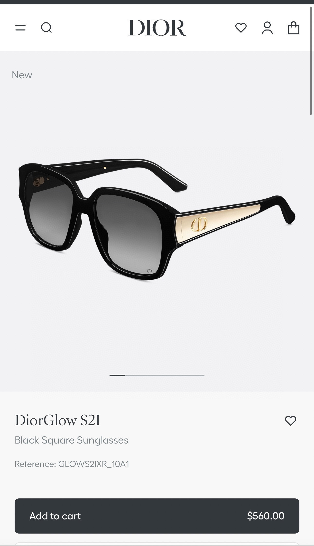 diorglow Dior Black Square Sunglasses – Dior DiorGlow S2I Black Square 2